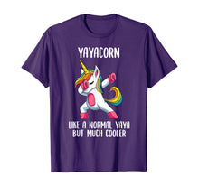 Load image into Gallery viewer, Unicorn Yaya Girl Birthday Party Apparel Greek YayaCorn Cute T-Shirt