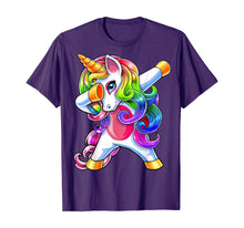 Load image into Gallery viewer, Dabbing Unicorn Birthday Shirt Girls Cute Unicorn Gift Girls