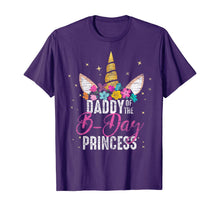 Load image into Gallery viewer, Daddy Of The B Day Princess Father Gifts Unicorn Birthday T-Shirt