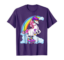 Load image into Gallery viewer, Unicorn Roller Skate Roller Derby Birthday Shirt Girls Gift