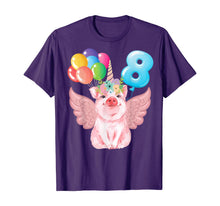 Load image into Gallery viewer, 8th Birthday Shirt Girl Pig and Unicorn Lovers Gift 8 Years
