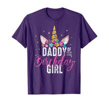 Load image into Gallery viewer, Daddy Of The Birthday Girl Father Gift Unicorn Birthday T-Shirt