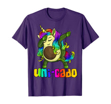 Load image into Gallery viewer, Uni Cado Dabbing Unicorn Avocado Rainbow Girl Birthday Gift T-Shirt