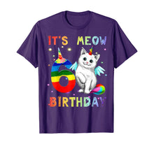 Load image into Gallery viewer, 6th Birthday Unicorn Cat 6 Years Old Caticorn Kittycorn Tee
