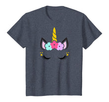 Load image into Gallery viewer, Unicorn Face Birthday T-Shirt