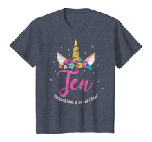 Load image into Gallery viewer, 10 Years Old Birthday Girl Gifts Unicorn 10th Birthday T-Shirt