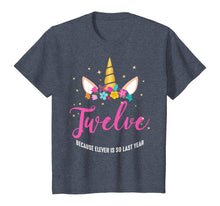 Load image into Gallery viewer, 12 Years Old Birthday Girl Gifts Unicorn 12th Birthday T-Shirt