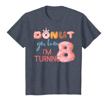 Load image into Gallery viewer, Kids 8th Birthday TShirt 8 Eight Unicorn Donut Birthday Shirt