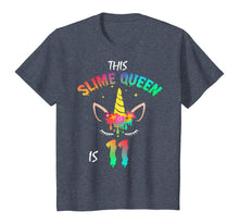 Load image into Gallery viewer, This Slime Queen Is 11-11th Birthday Girl Unicorn and Slime T-Shirt