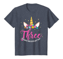 Load image into Gallery viewer, 3 Years Old Birthday Girl Gifts Unicorn 3rd Birthday T-Shirt