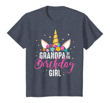 Load image into Gallery viewer, Grandpa Of The Birthday Girl Grandpa Gift Unicorn Birthday T-Shirt