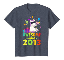 Load image into Gallery viewer, Kids Seven 7 Years Old Cute Unicorn Birthday Awesome Since 2013 T-Shirt