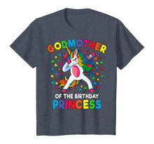 Load image into Gallery viewer, Godmother Of The Birthday Princess Dabbing Unicorn Party T-Shirt