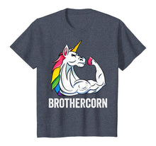 Load image into Gallery viewer, Cute Unicorn Brother Girl Birthday Party Apparel BrotherCorn T-Shirt