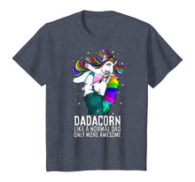 Load image into Gallery viewer, Dadacorn Dad Only More Awesome Mens Unicorn Birthday Gift T-Shirt