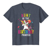 Load image into Gallery viewer, Aunt of the Birthday Princess Gift Dabbing Unicorn Girl Mom T-Shirt