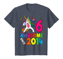 Load image into Gallery viewer, 6th Birthday Dabbing Unicorn Party Gift For 6 Years Old Girl T-Shirt