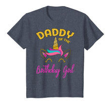 Load image into Gallery viewer, Daddy of the Unicorn Birthday Girl T-Shirt Matching Shirt