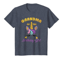 Load image into Gallery viewer, Grandma of the Unicorn Birthday Girl T-Shirt Family Gift Tee