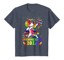 Load image into Gallery viewer, Awesome Since 2014 6th Birthday Unicorn Dabbing Girl Party T-Shirt