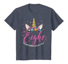 Load image into Gallery viewer, 8 Years Old Birthday Girl Gifts Unicorn 8th Birthday T-Shirt
