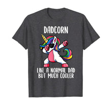 Load image into Gallery viewer, Mens Unicorn Dad Girl Birthday Party Apparel, DadCorn Cute T-Shirt