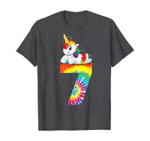 Load image into Gallery viewer, 7th Birthday Unicorn Shirt Girls Tie Dye Gift Party Outfit T-Shirt