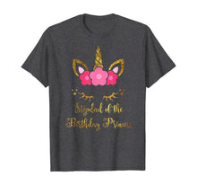 Load image into Gallery viewer, Floral Unicorn Stepdad Of The Birthday Princess T-shirt