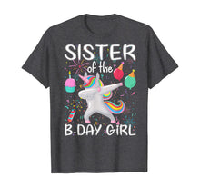 Load image into Gallery viewer, Matching Unicorn Sister Shirt , Sister of the Birthday Girl