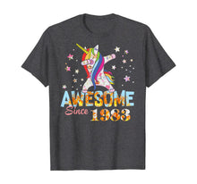 Load image into Gallery viewer, Dabbing Unicorn Awesome since 1983 36th Birthday Gift 36 yrs