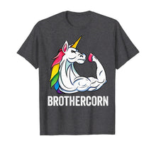 Load image into Gallery viewer, Cute Unicorn Brother Girl Birthday Party Apparel BrotherCorn T-Shirt
