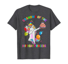 Load image into Gallery viewer, Womens Grandma of the Birthday Princess Unicorn Outfit T-Shirt