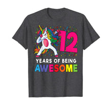 Load image into Gallery viewer, 12th Birthday Dabbing Unicorn Party Gift 12 Years Old Girls T-Shirt