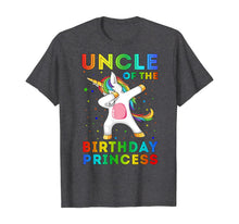 Load image into Gallery viewer, Uncle Of The Birthday Princess Unicorn Dabbing Shirt