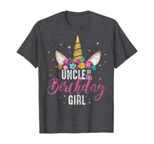 Load image into Gallery viewer, Uncle Of The Birthday Girl Uncle Gift Unicorn Birthday T-Shirt