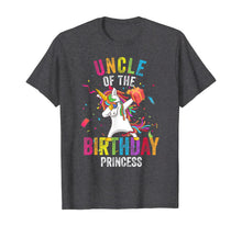 Load image into Gallery viewer, Uncle of the Birthday Princess Gift Dabbing Unicorn Girl Dad T-Shirt