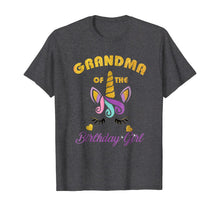 Load image into Gallery viewer, Grandma of the Unicorn Birthday Girl T-Shirt Family Gift Tee