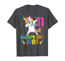 Load image into Gallery viewer, 31 Years Old 31th Birthday Unicorn Dabbing Shirt Girl Party T-Shirt