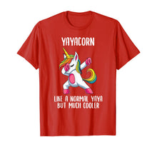 Load image into Gallery viewer, Unicorn Yaya Girl Birthday Party Apparel Greek YayaCorn Cute T-Shirt