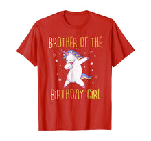 Load image into Gallery viewer, Brother of the Birthday Girl Dabbing Unicorn Family T-Shirt
