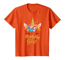 Load image into Gallery viewer, Unicorn Birthday Girl T-Shirt Gift Birthday Present For Girl