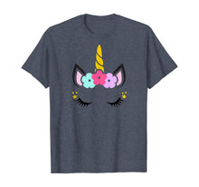 Load image into Gallery viewer, Unicorn Face Birthday T-Shirt