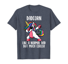 Load image into Gallery viewer, Mens Unicorn Dad Girl Birthday Party Apparel, DadCorn Cute T-Shirt