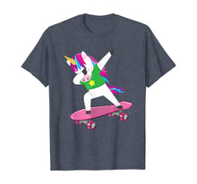 Load image into Gallery viewer, Dabbing Unicorn Birthday Skating Party Perfect Gift T-Shirt
