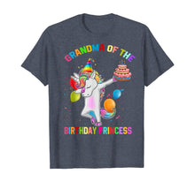 Load image into Gallery viewer, Womens Grandma of the Birthday Princess Unicorn Outfit T-Shirt