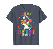 Load image into Gallery viewer, Aunt of the Birthday Princess Gift Dabbing Unicorn Girl Mom T-Shirt