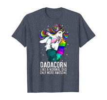 Load image into Gallery viewer, Dadacorn Dad Only More Awesome Mens Unicorn Birthday Gift T-Shirt