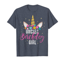 Load image into Gallery viewer, Uncle Of The Birthday Girl Uncle Gift Unicorn Birthday T-Shirt