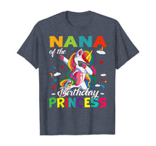 Load image into Gallery viewer, Nana Of The Birthday Princess Dabbing Unicorn Gifts T-Shirt