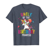 Load image into Gallery viewer, Uncle of the Birthday Princess Gift Dabbing Unicorn Girl Dad T-Shirt